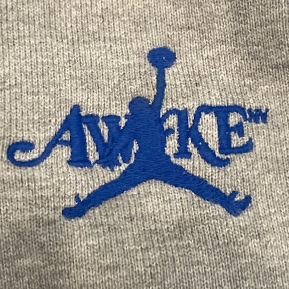 NWT Mens Nike Air Jordan Awake Hoodie Gray XL NEW $150 Sweatshirt DEAL - Picture 5 of 13